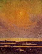 unknow artist Sunset on the Coast Spain oil painting artist
